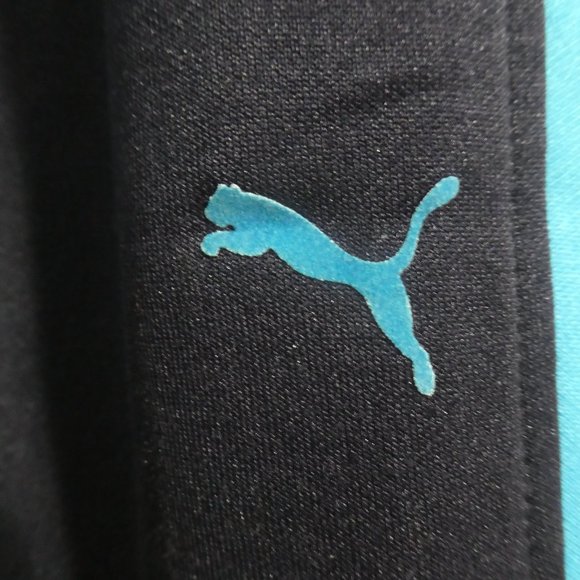 PUMA | medium | Navy joggers with blue, navy and white stripes | drawstring - Picture 8 of 16